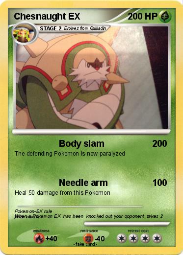 Pokemon Chesnaught EX