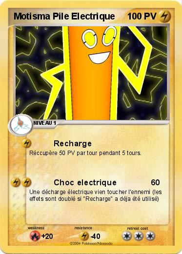 Pokemon Motisma Pile Electrique