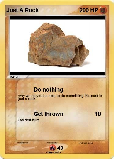 Pokemon Just A Rock