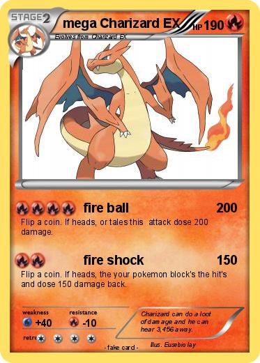 Pokemon mega Charizard EX