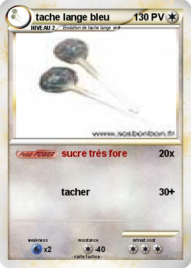 Pokemon tache lange bleu