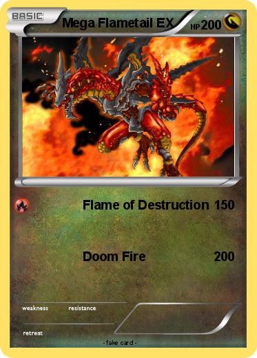 Pokemon Mega Flametail EX
