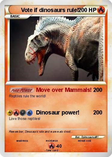 Pokemon Vote if dinosaurs rule!