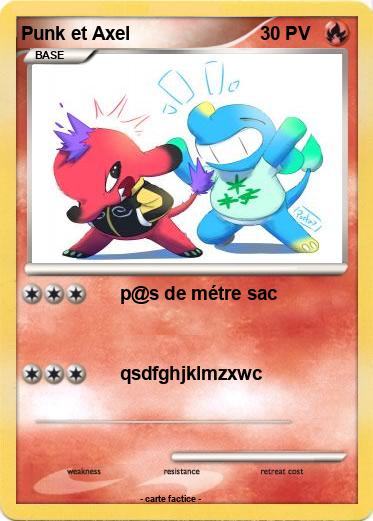 Pokemon Punk et Axel