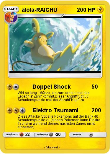 Pokemon alola-RAICHU