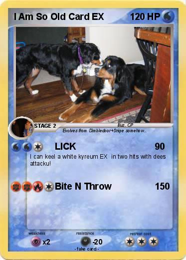 Pokemon I Am So Old Card EX