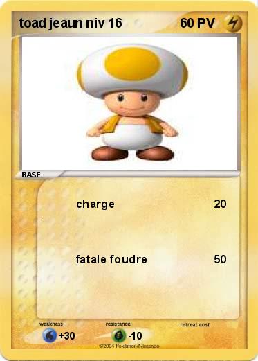 Pokemon toad jeaun niv 16