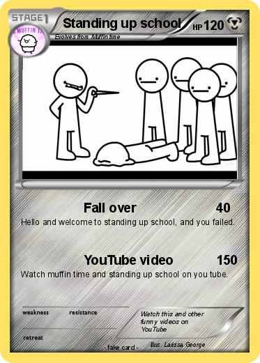 Pokemon Standing up school
