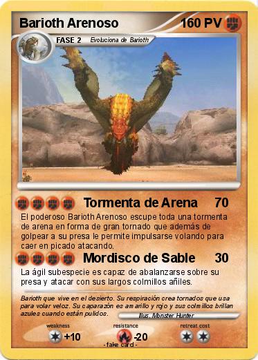 Pokemon Barioth Arenoso