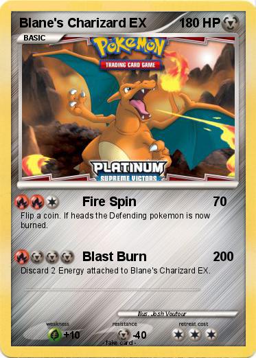Pokemon Blane's Charizard EX