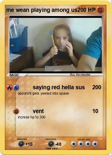 Pokemon me wean playing among us