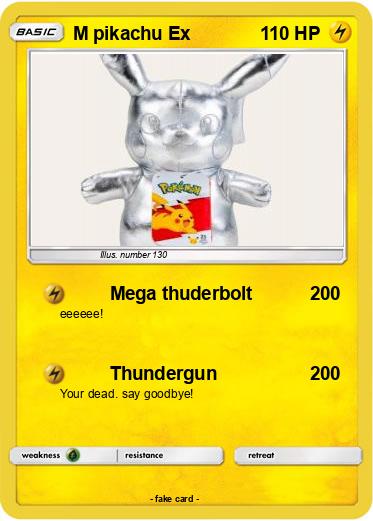 Pokemon M pikachu Ex