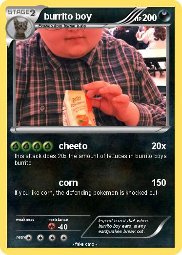 Pokemon burrito boy