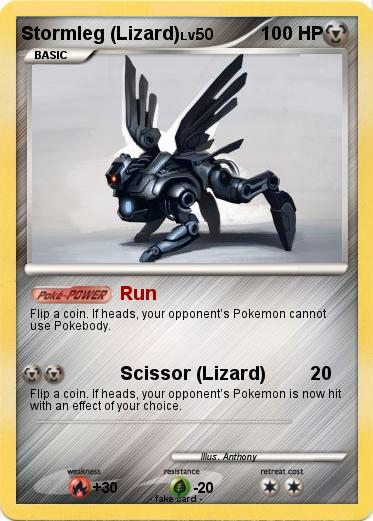 Pokemon Stormleg (Lizard)