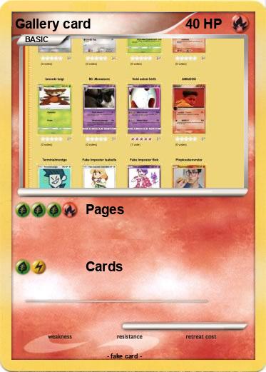 Pokemon Gallery card