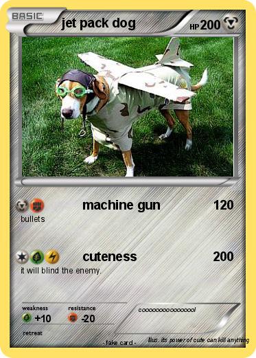 Pokemon jet pack dog