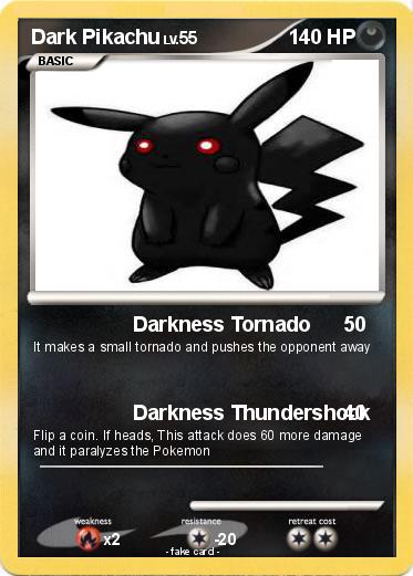 Pokemon Dark Pikachu