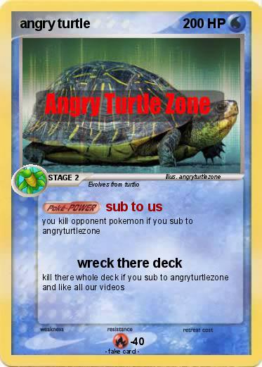 Pokemon angry turtle