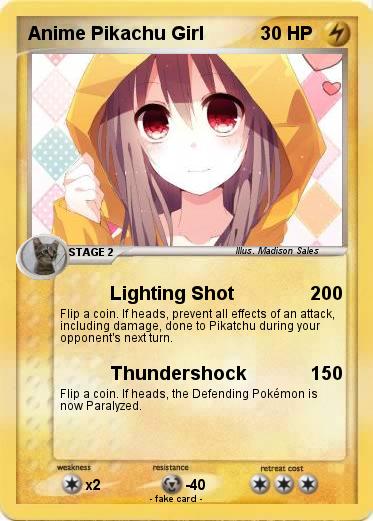 Pokemon Anime Pikachu Girl