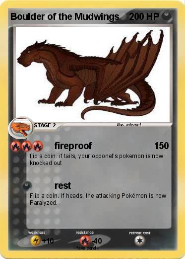 Pokemon Boulder of the Mudwings