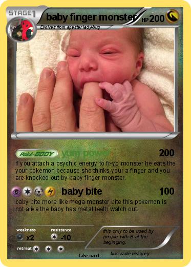 Pokemon baby finger monster