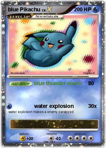 Pokemon blue Pikachu