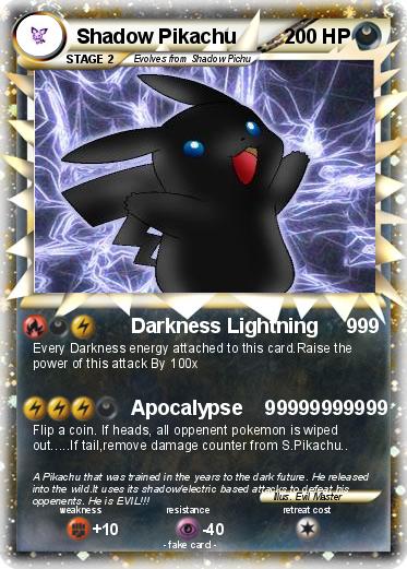 Pokemon Shadow Pikachu