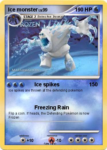 Pokemon Ice monster