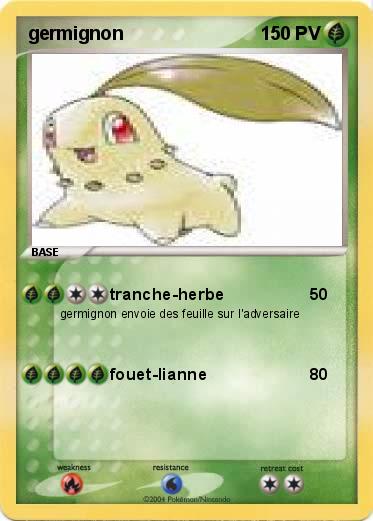 Pokemon germignon                                                                      