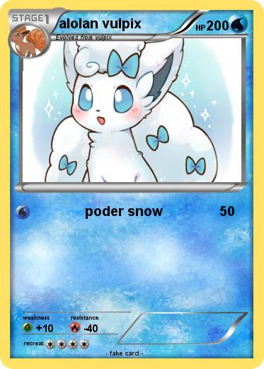 Pokemon alolan vulpix