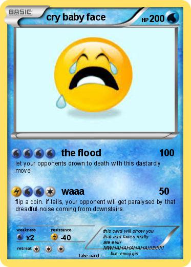 Pokemon cry baby face