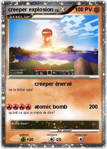 Pokemon creeper explosion