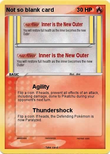 Pokemon Not so blank card