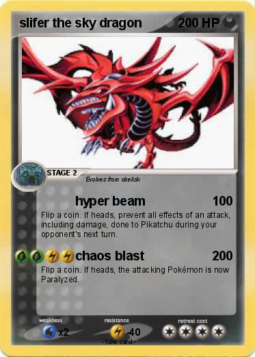 Pokemon slifer the sky dragon