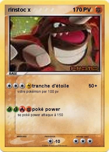 Pokemon rinstoc x                            1