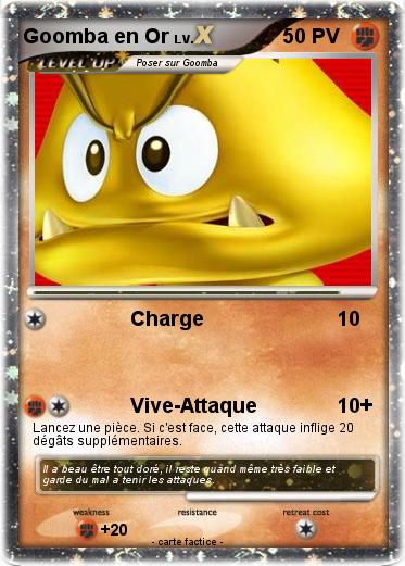 Pokemon Goomba en Or
