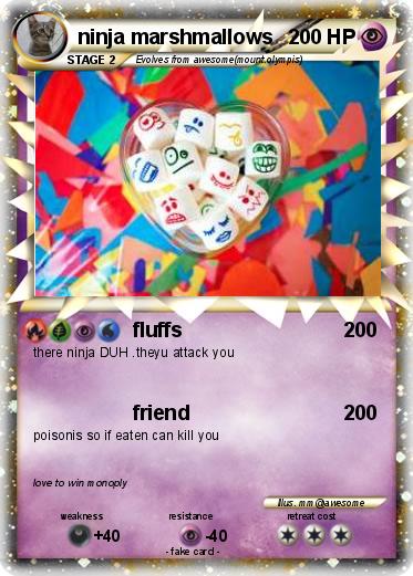 Pokemon ninja marshmallows