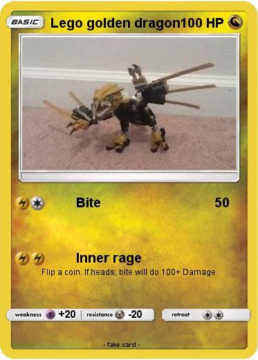Pokemon Lego golden dragon