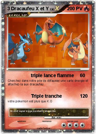 Pokemon 3 Dracaufeu X et Y