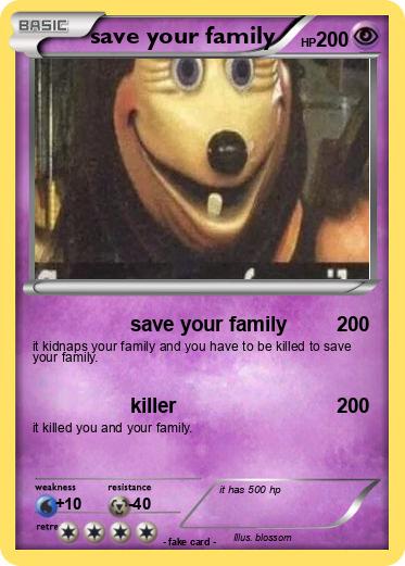 Pokemon save your family