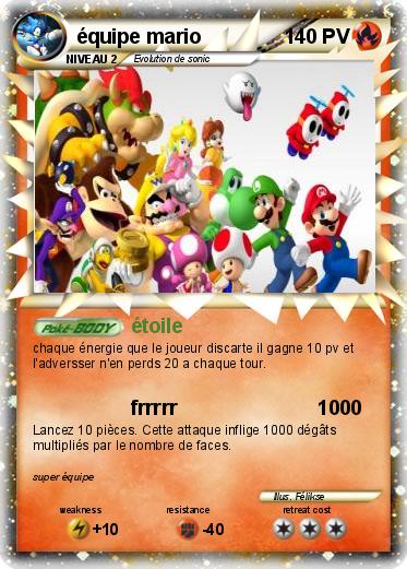 Pokemon équipe mario