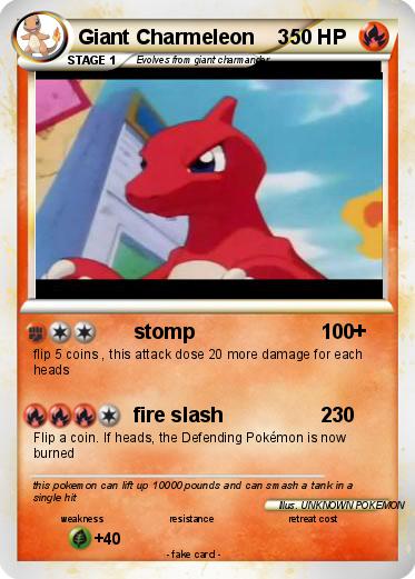 Pokemon Giant Charmeleon    3