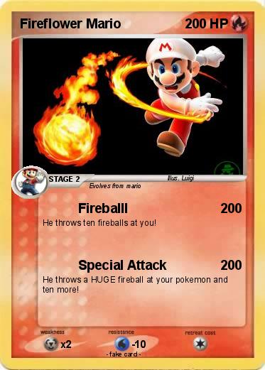 Pokemon Fireflower Mario