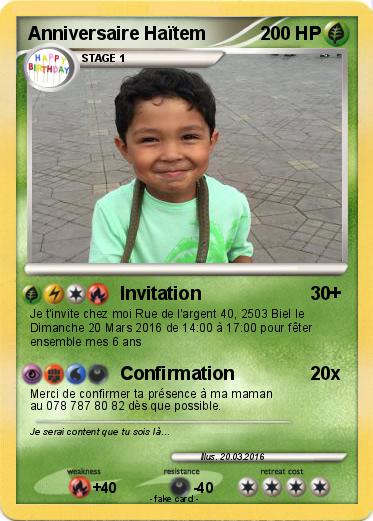 Pokemon Anniversaire Haïtem