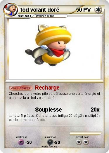 Pokemon tod volant doré