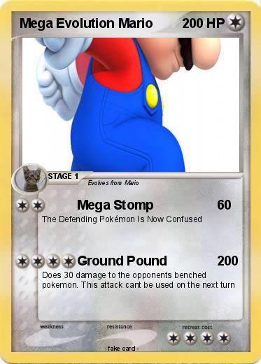 Pokemon Mega Evolution Mario
