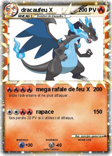 Pokemon dracaufeu X