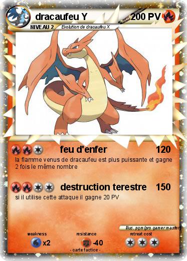 Pokemon dracaufeu Y