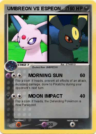 Pokemon UMBREON VS ESPEON
