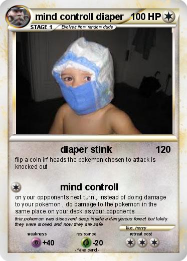 Pokemon mind controll diaper